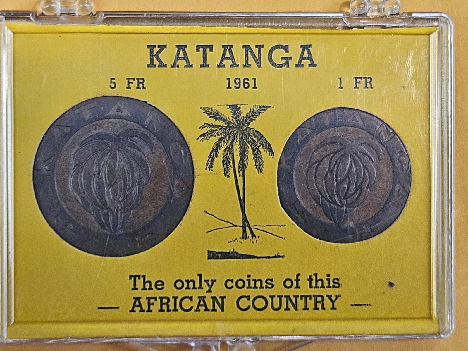 Set of two 1961 coins from Katanga - 2