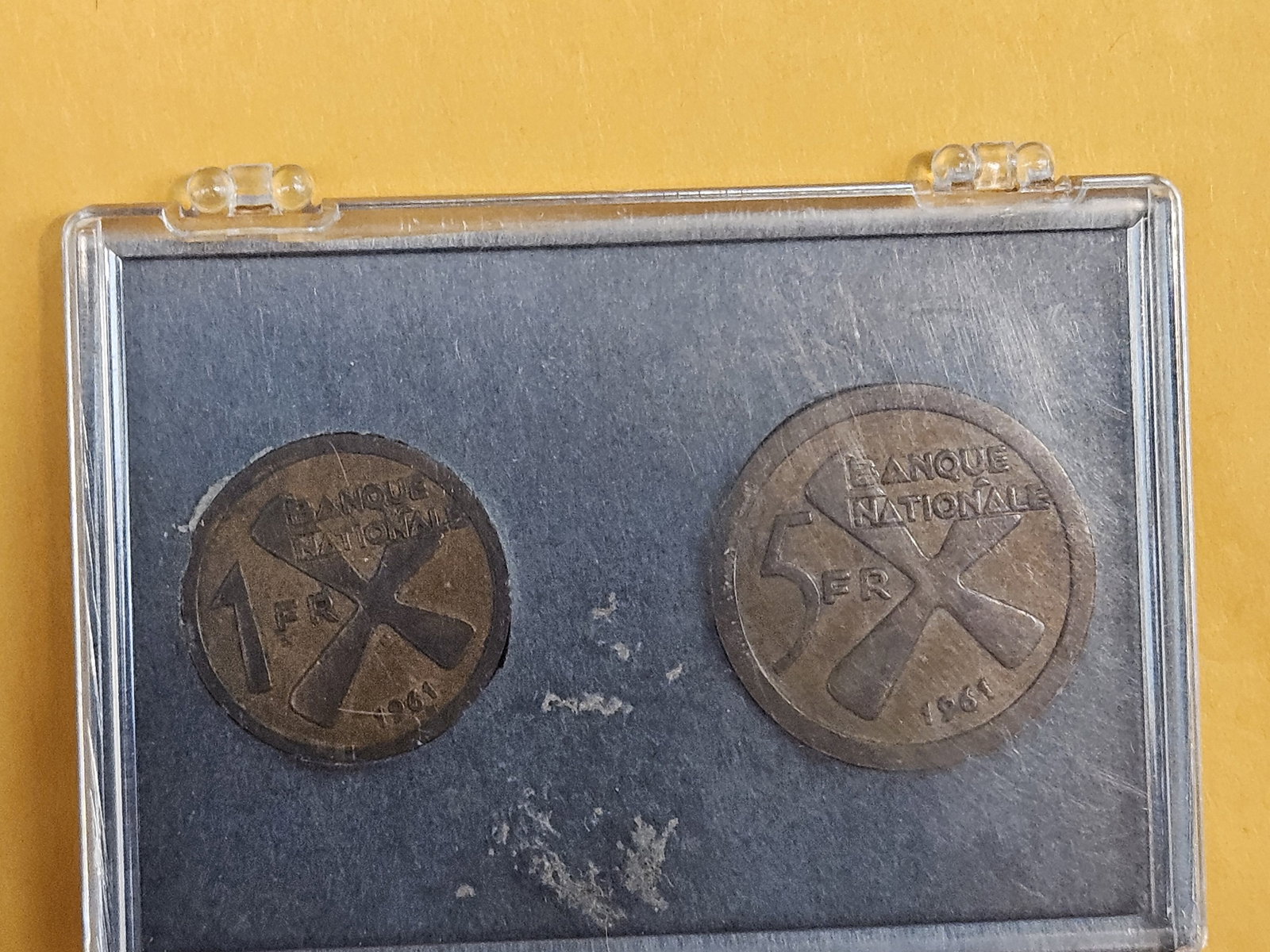 Set of two 1961 coins from Katanga - 5
