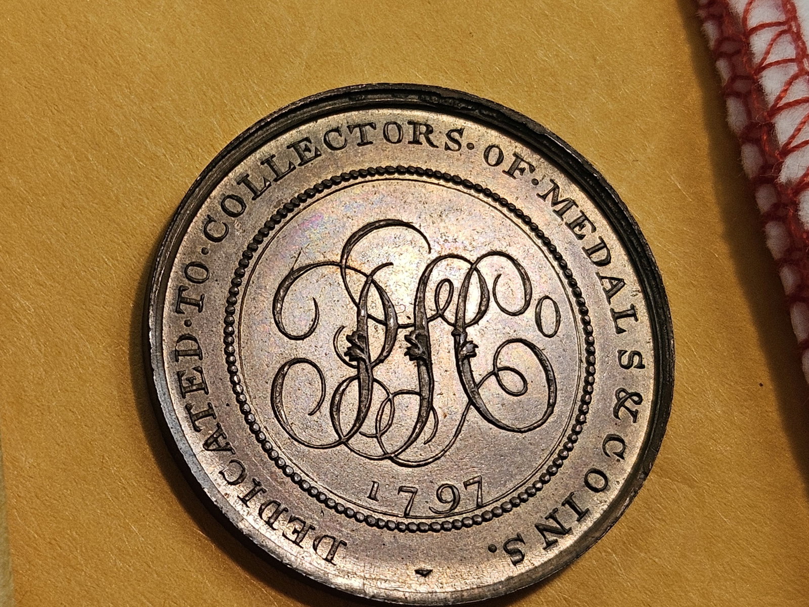 CONDER! GEM Prooflike 1797 Conder Token: Middlesex. Shidmores. Stunning piece!