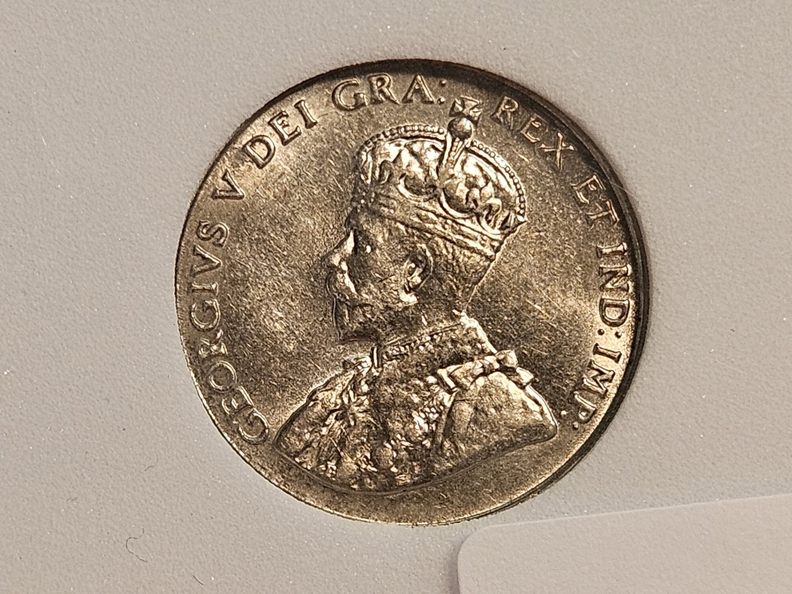 Brilliant 1936 Canada 5 cents: Graded in off-brand holder as ms-62. Might be au-58?