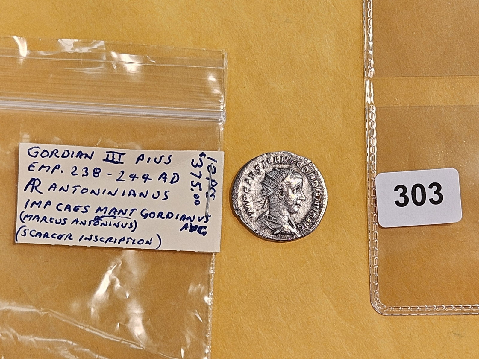 ANCIENT! Gordian III Pius silver coin - 2
