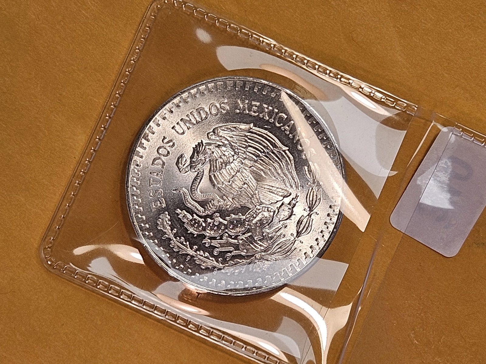 GEM Brilliant Uncirculated 1985 Mexico silver 1 Onza - 2