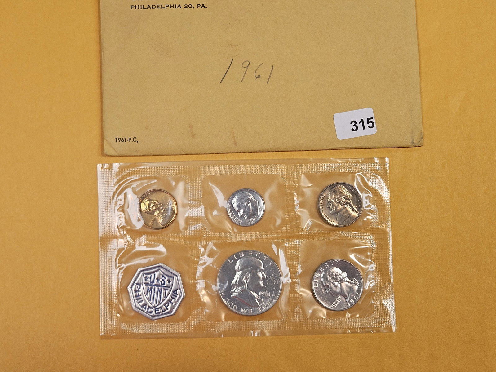 1961 US SILVER Proof Set: In OGP