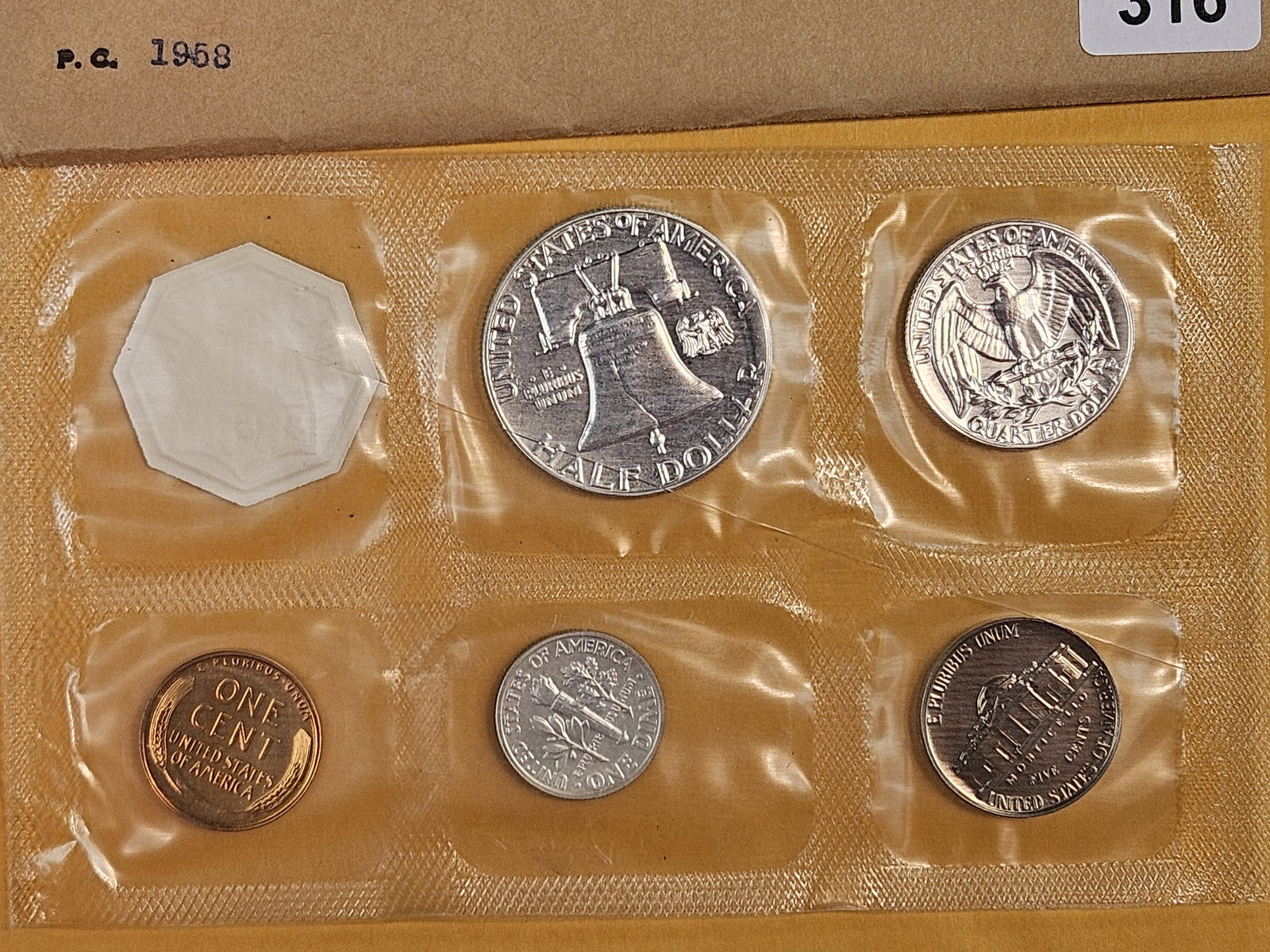 GEM Proof 1958 US SILVER Proof Set - 5