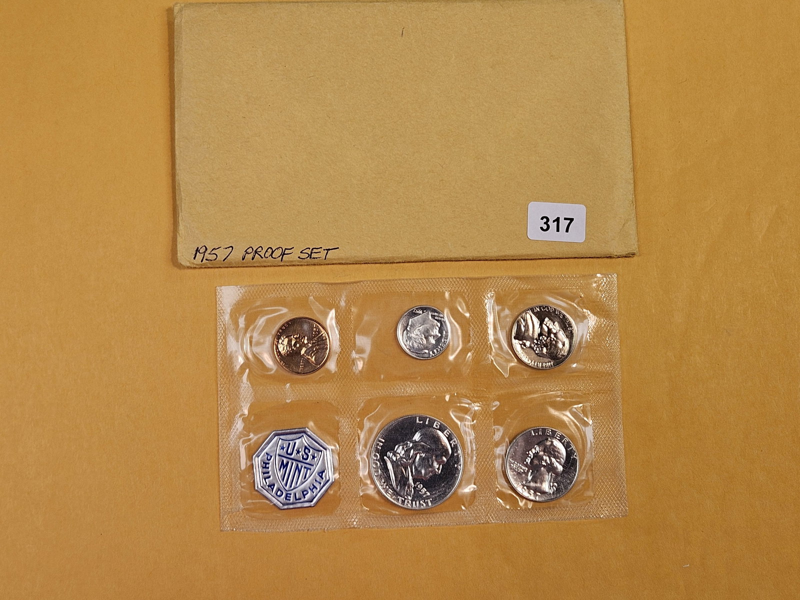 GEM Proof 1957 US SILVER Proof Set: In OGP