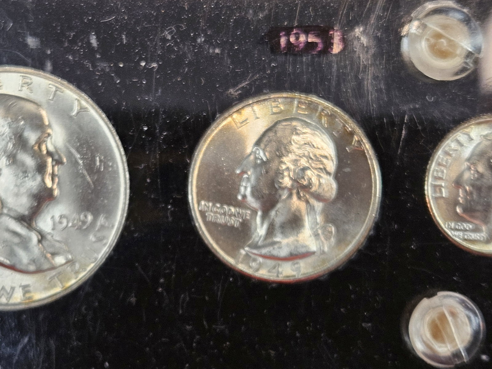 GEM Brilliant Uncirculated 1949-D US Mint Set - 3