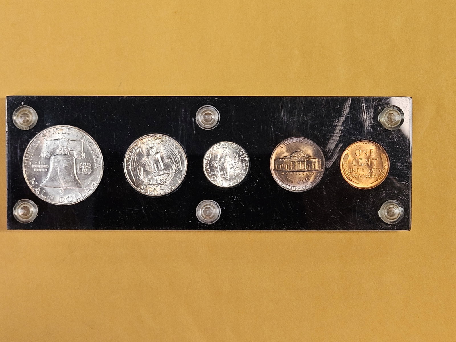 GEM Brilliant Uncirculated 1949-D US Mint Set - 6