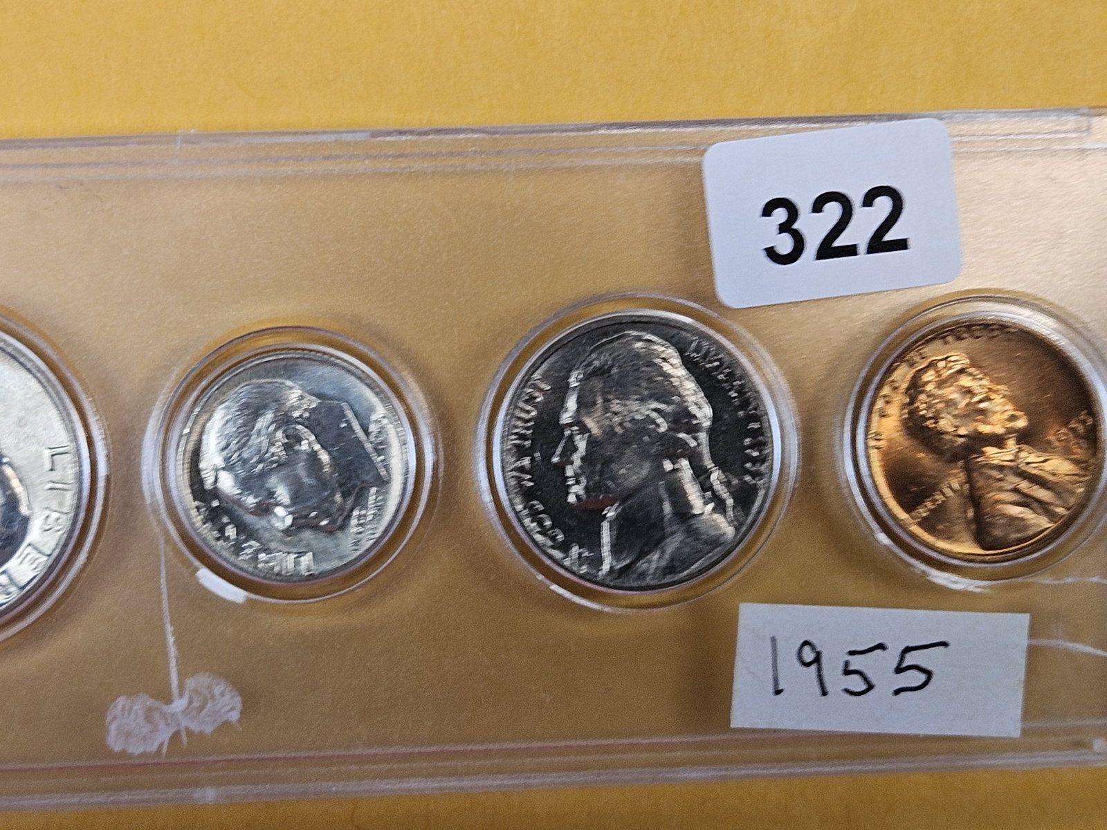 GEM Brilliant Uncirculated 1955 US Mint Set - 3