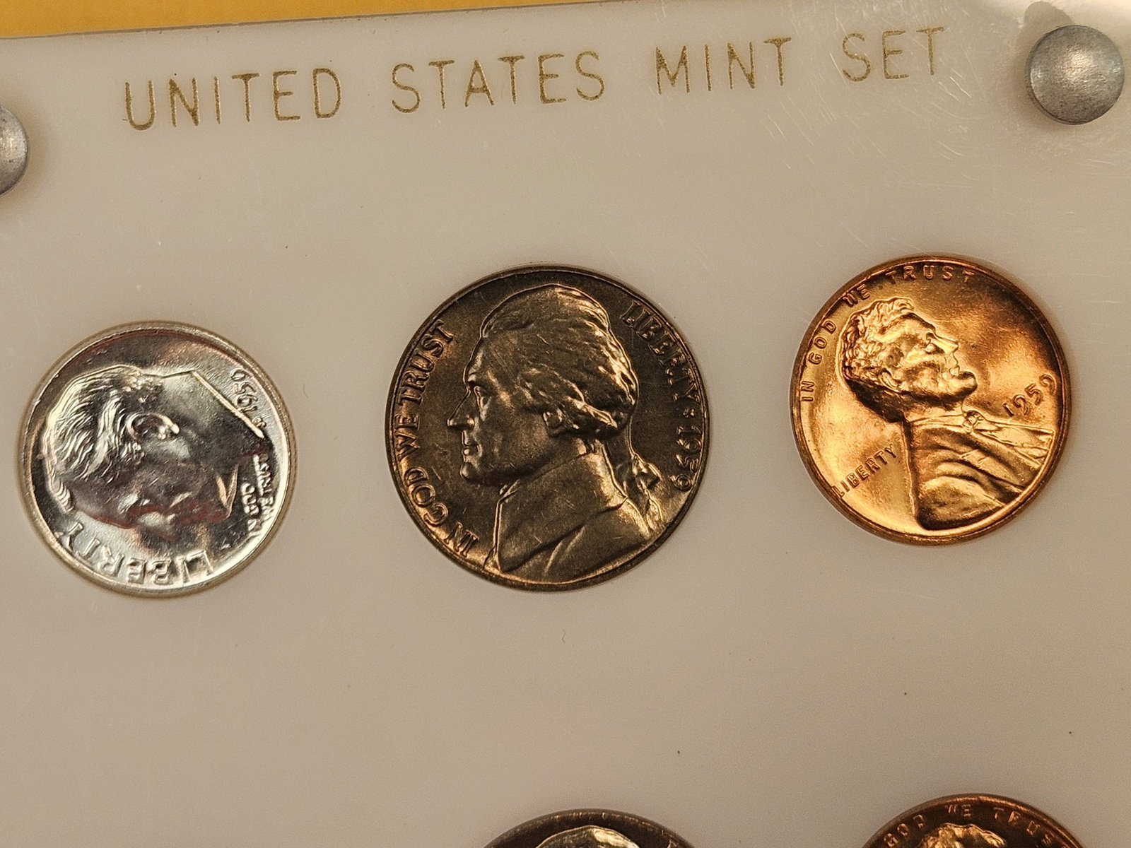 GEM Brilliant Uncirculated 1959 US Mint Set - 3