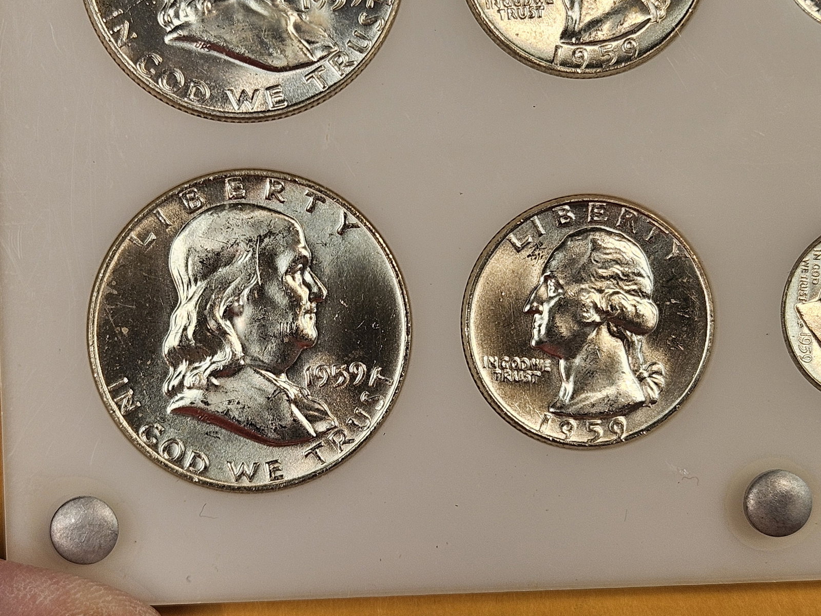 GEM Brilliant Uncirculated 1959 US Mint Set - 4