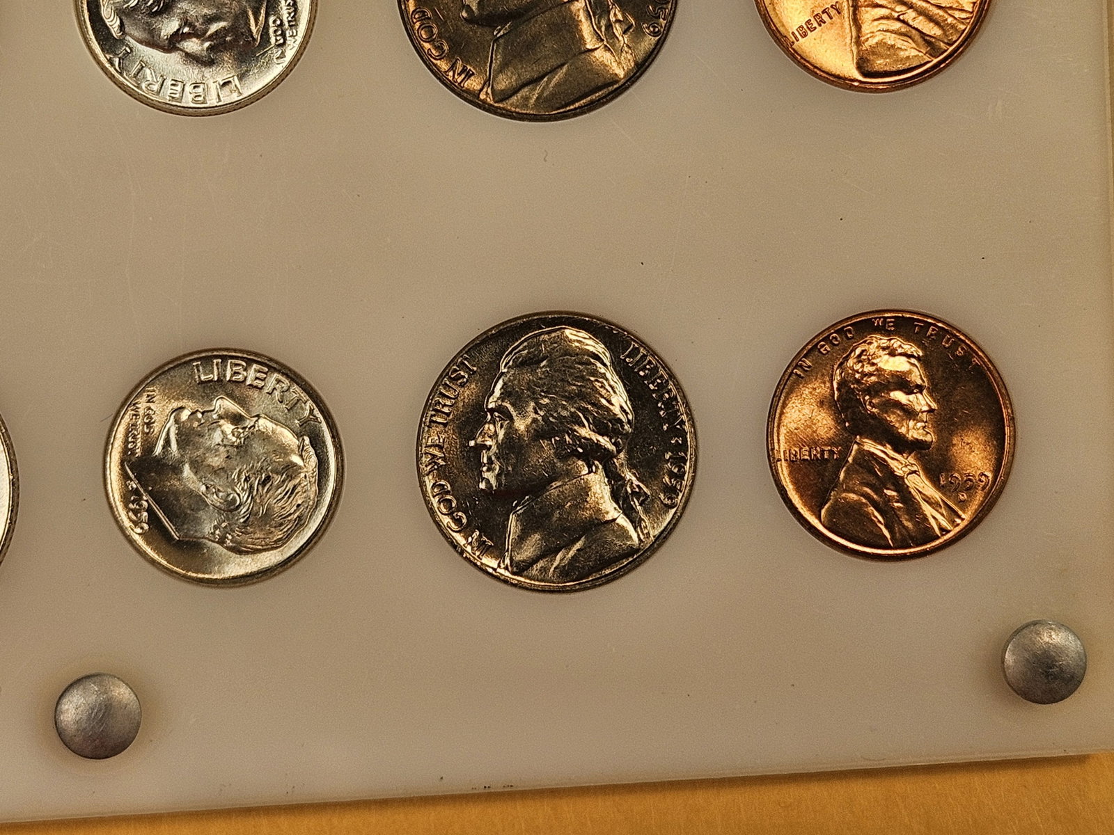 GEM Brilliant Uncirculated 1959 US Mint Set - 5