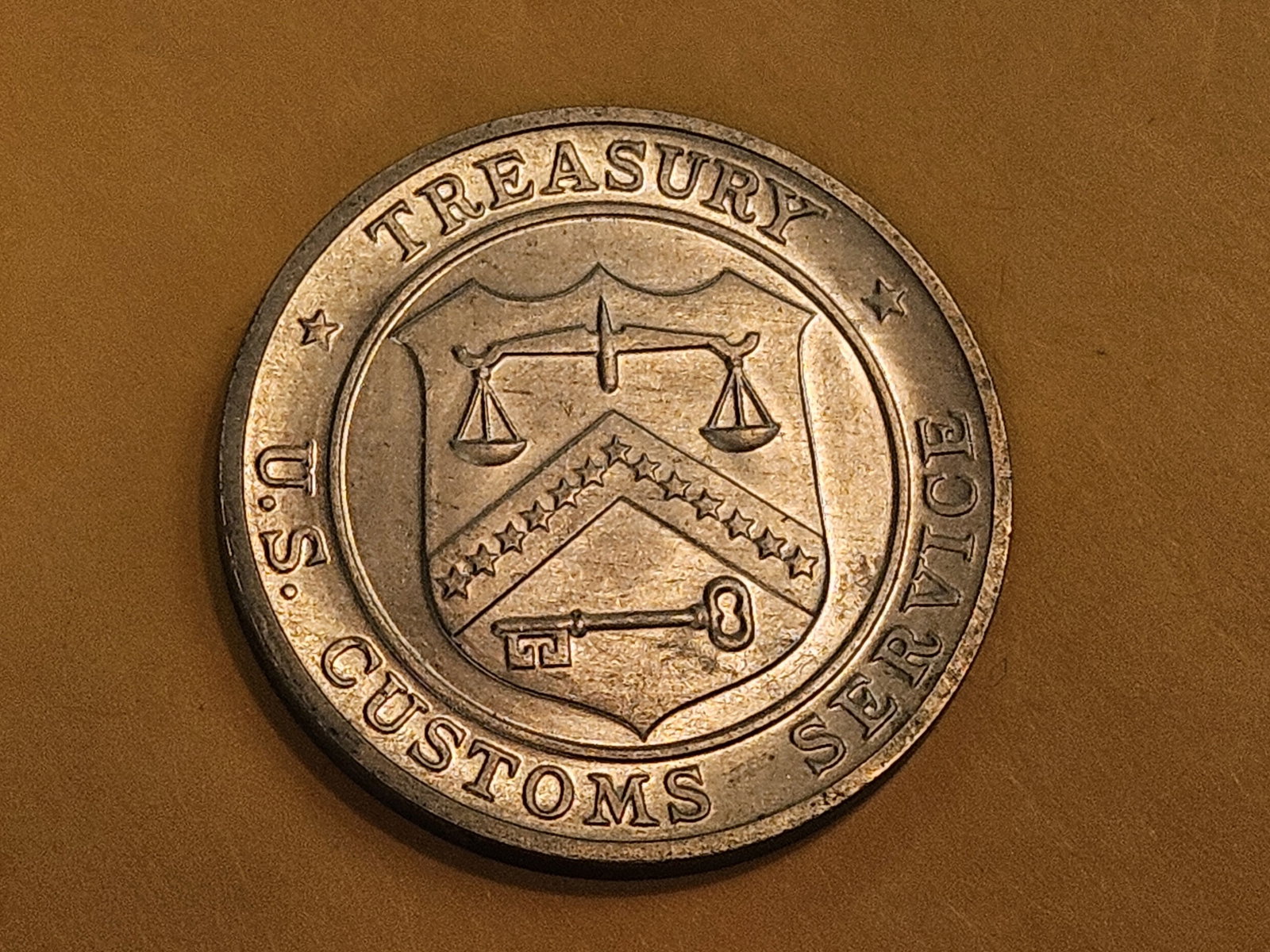 GEM (1974) Silver US Customs medal - 4