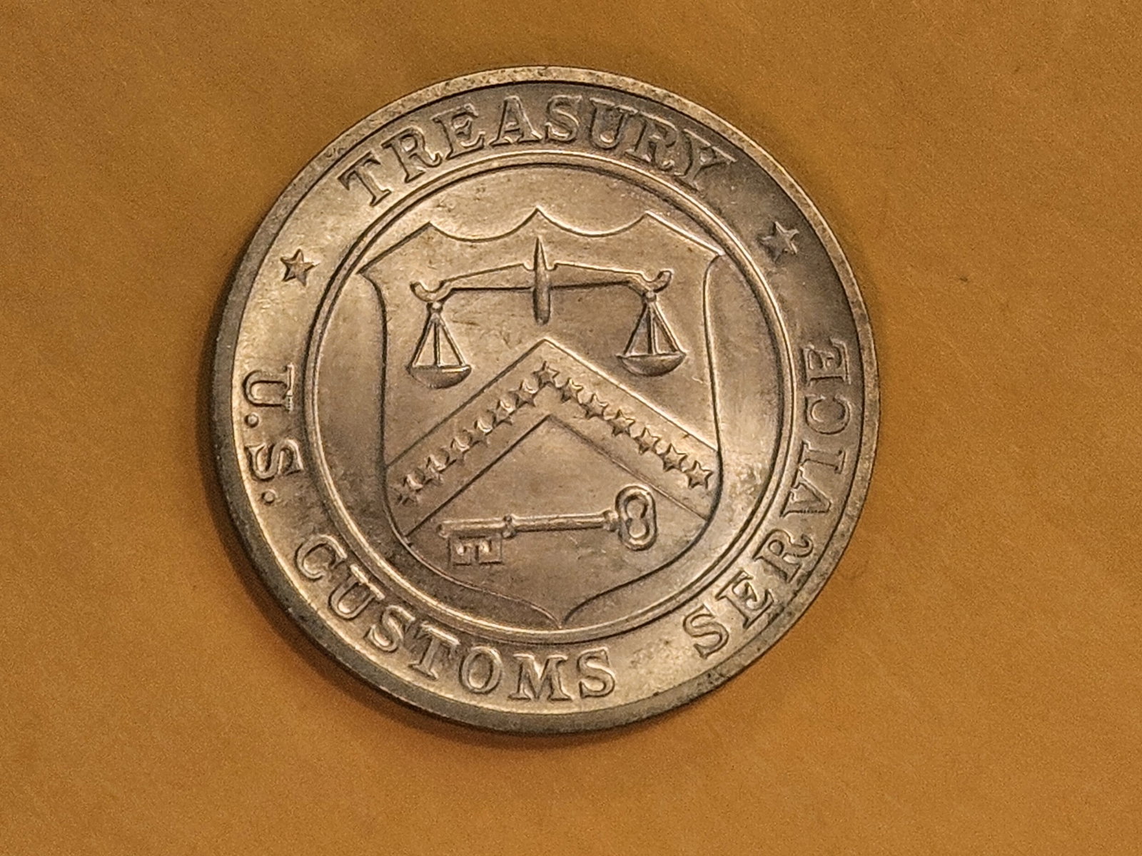 GEM (1974) Silver US Customs medal - 5