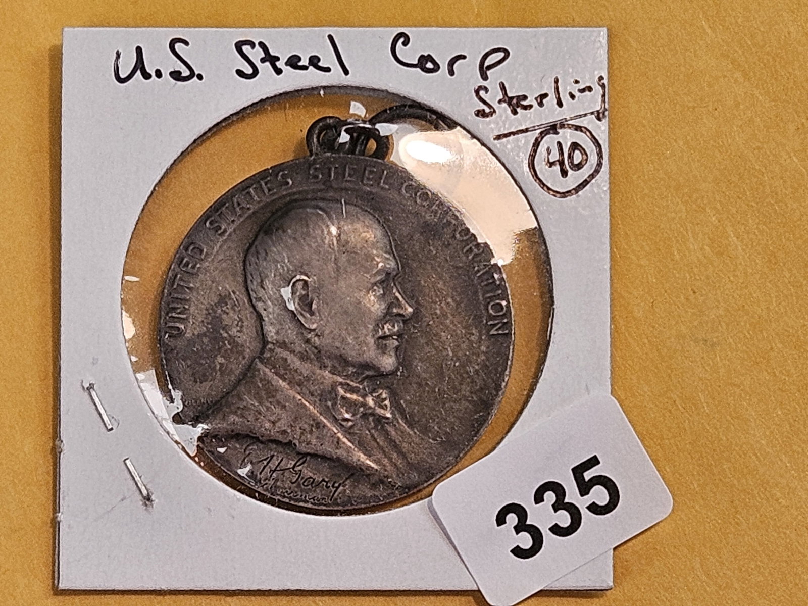 Sterling Sivler US Steel Corp Medal - 2