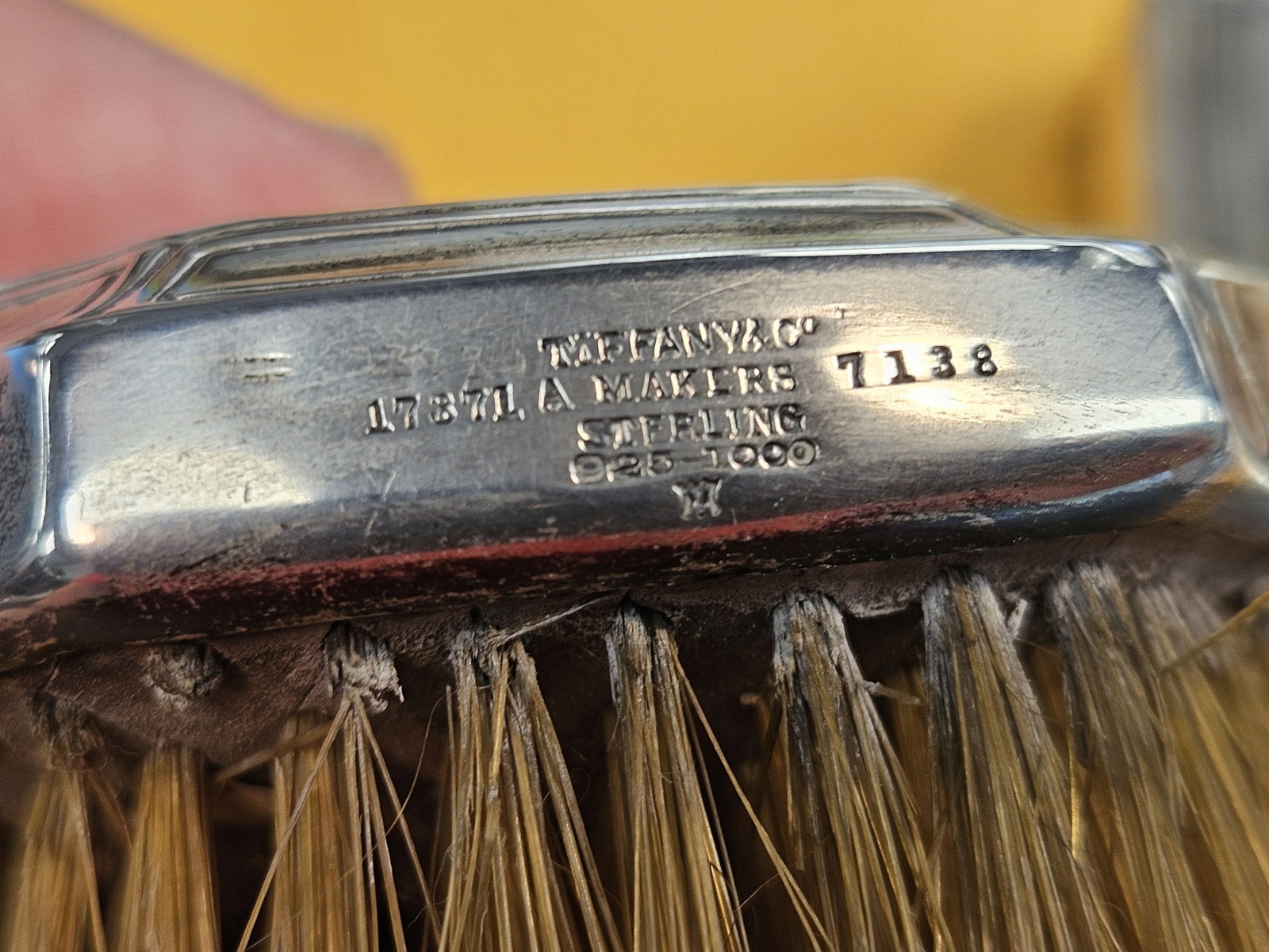 *** HIGHLIGHT ** Rare pair of SILVER TIFFANY & CO Hairbrushes! - 8