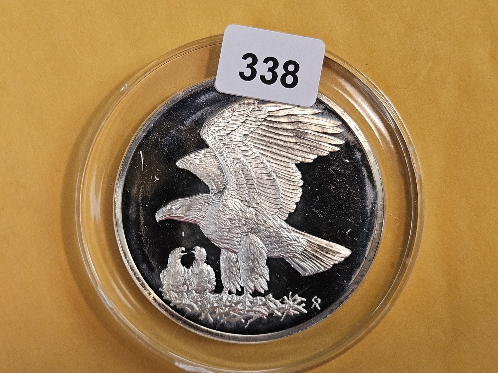 GEM Proof "Roberts Birds" Silver Medal: 1971. Weighs 2.135 Troy ounces. Sterling Silver! Numbered #11 Bald Eagles!