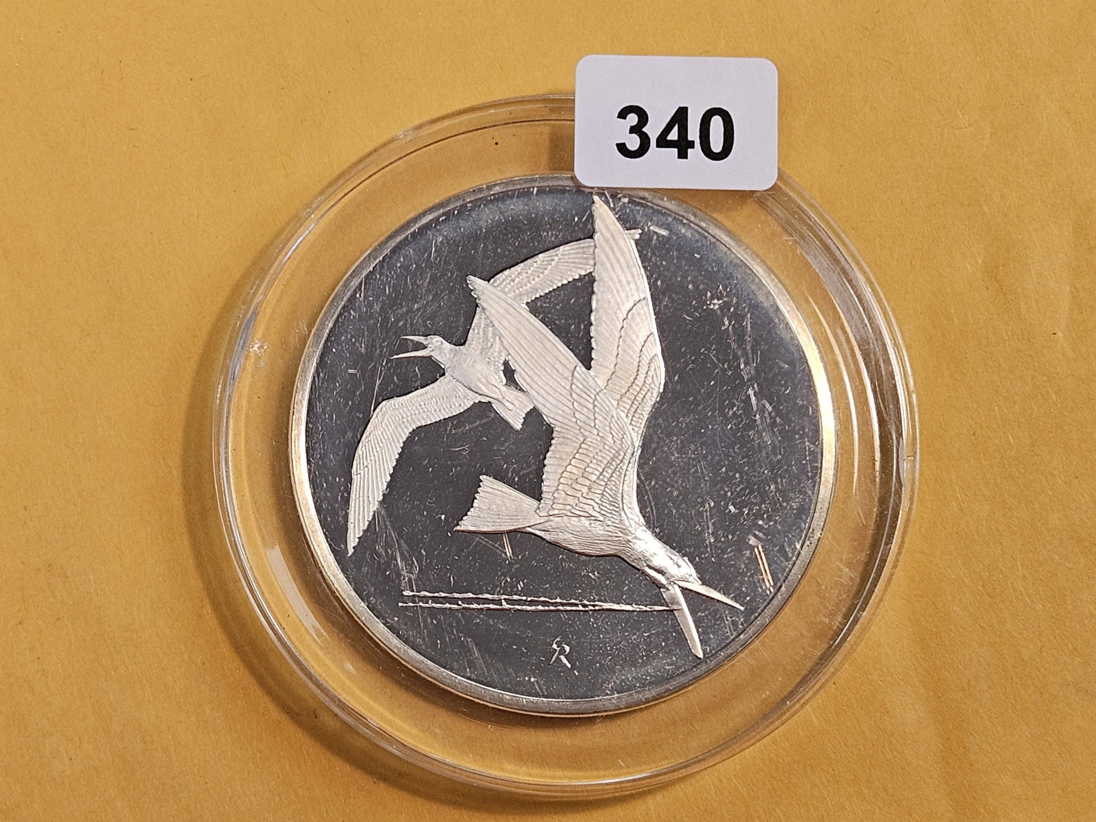 GEM Proof "Roberts Birds" Silver Medal - 2