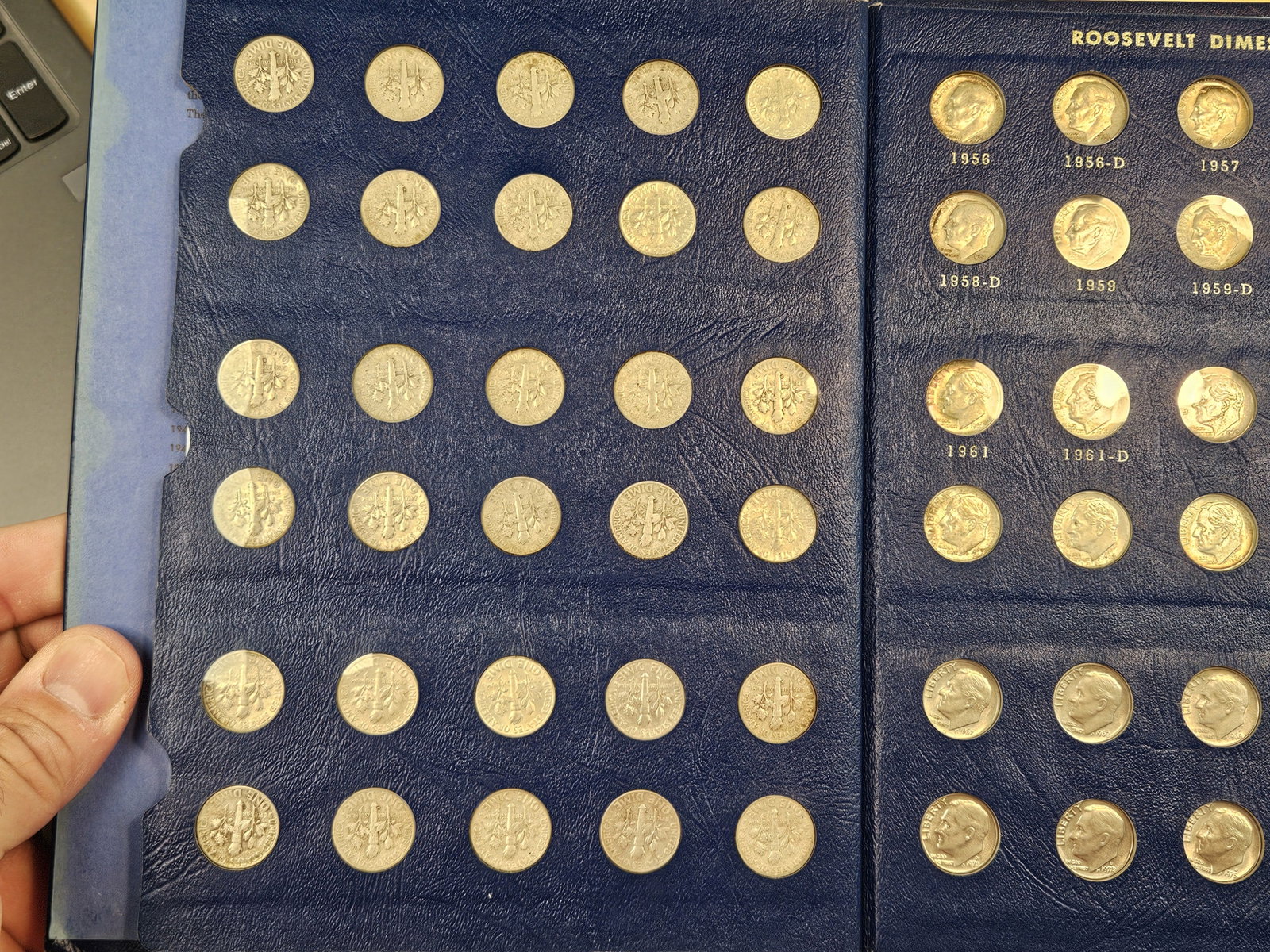 Complete set of Silver Roosevelt Dimes - 3