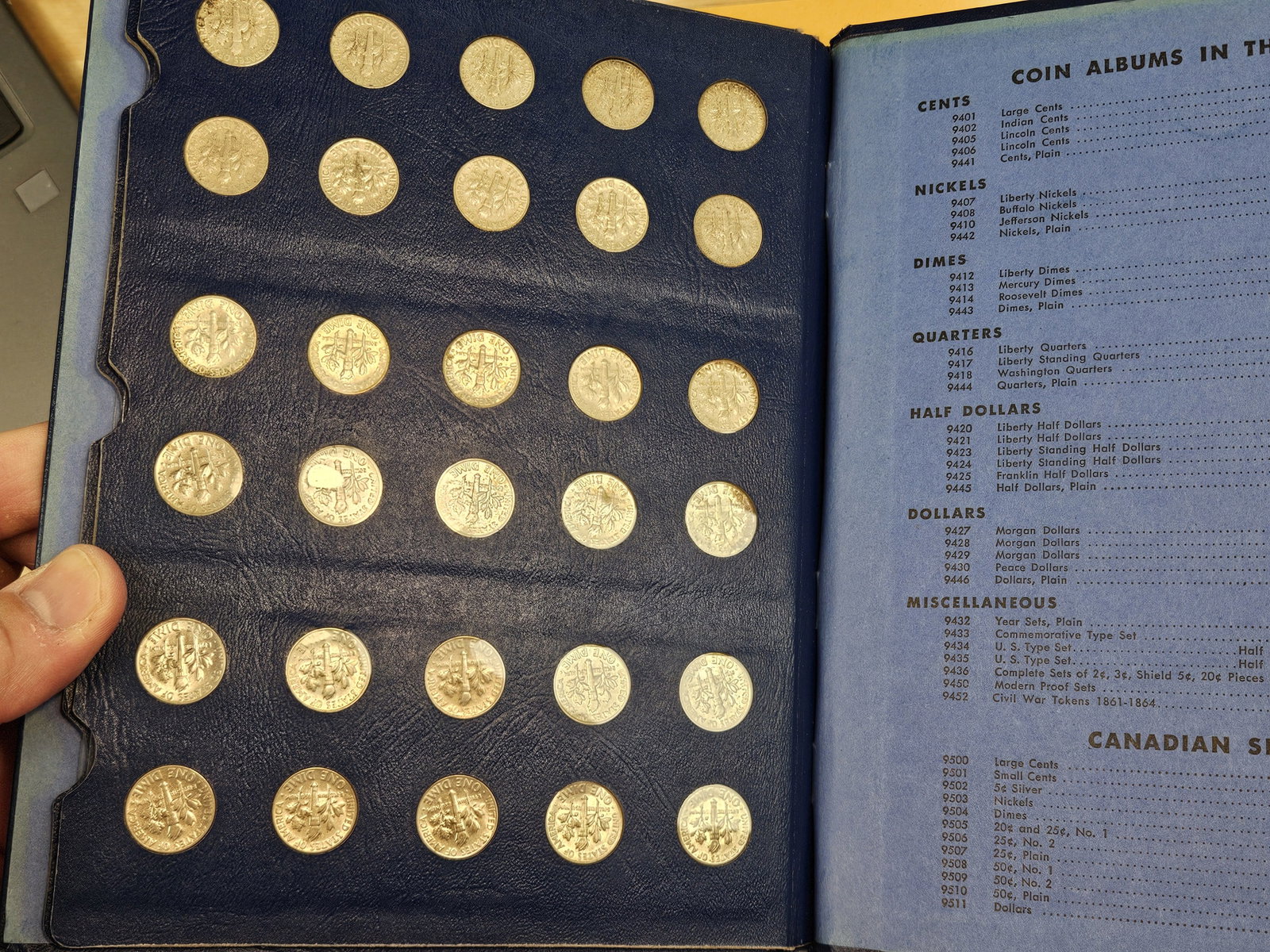 Complete set of Silver Roosevelt Dimes - 5