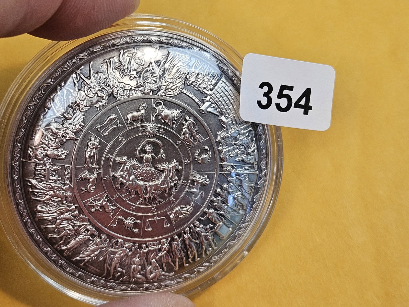 TWO Troy ounce .999 fine silver art round - 2