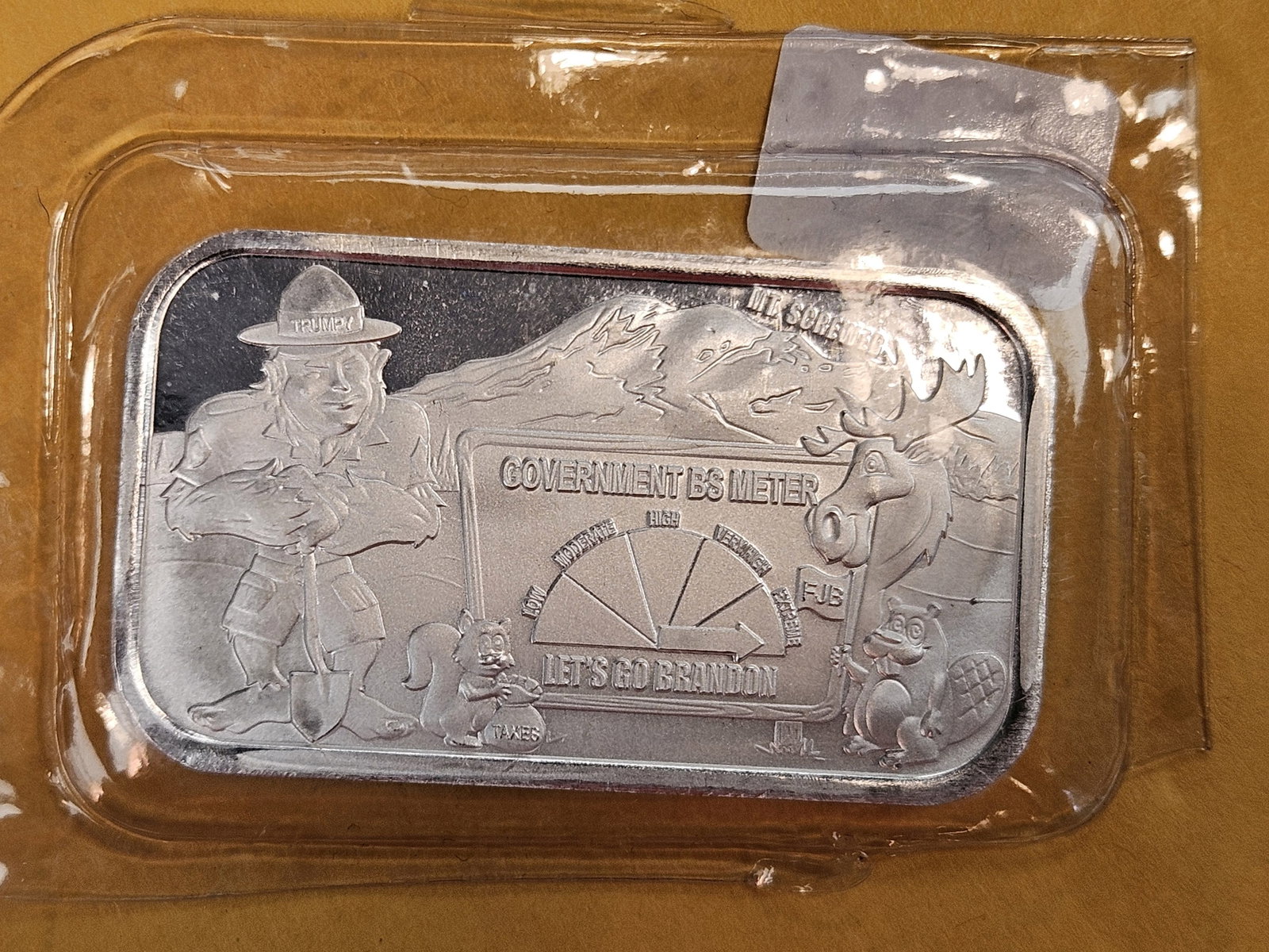 One Troy ounce .999 fine silver art bar - 2