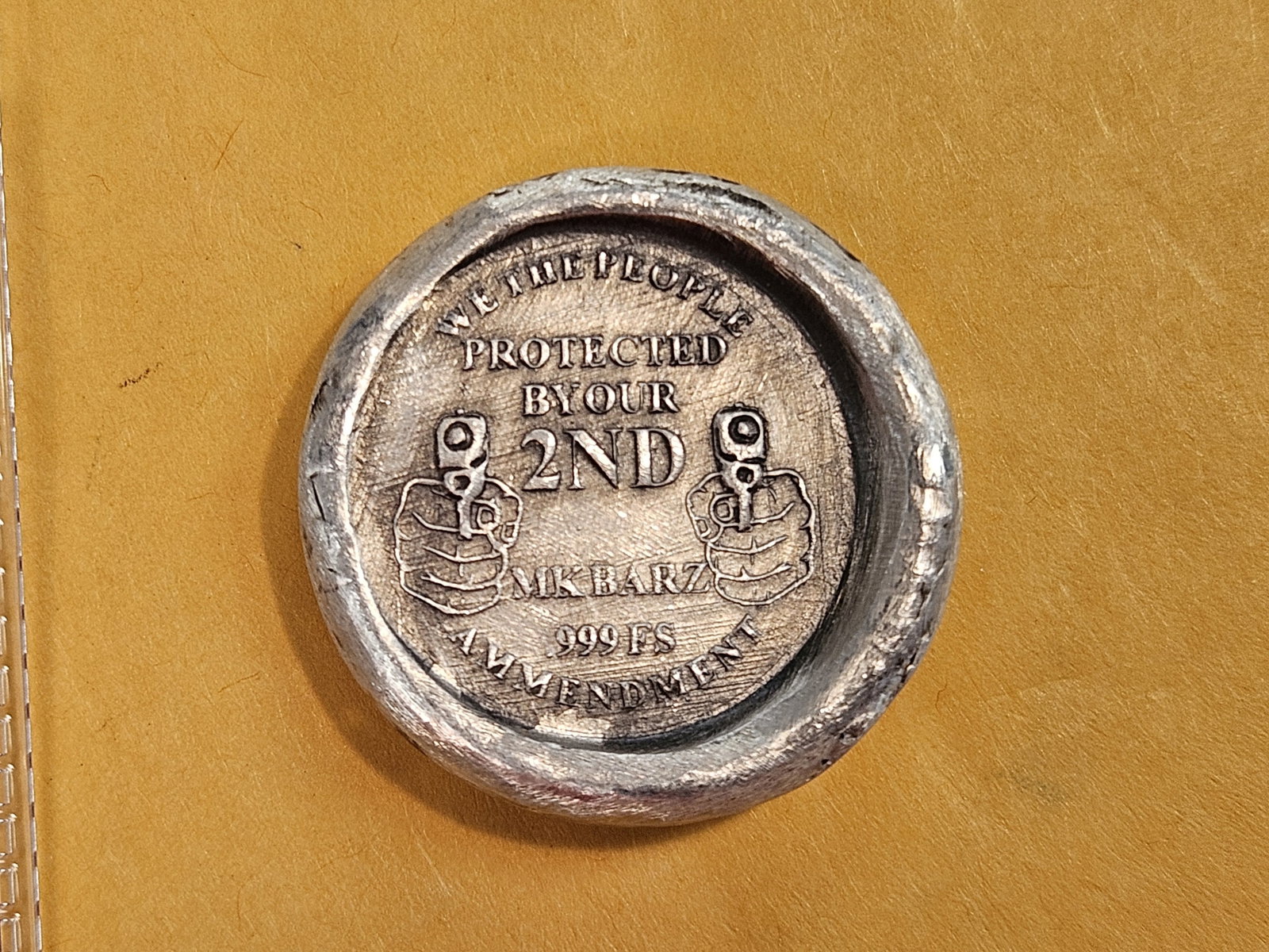 One Troy ounce .999 fine silver art bar - 2
