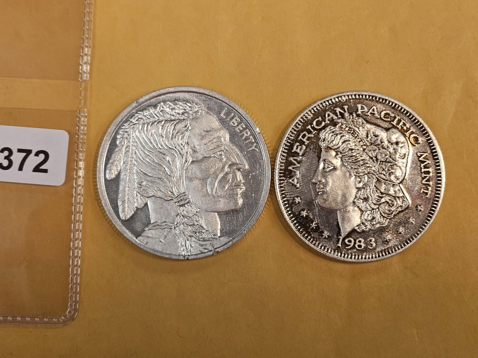 Five 1-troy ounce .999 fine silver art bars (1 of 2)