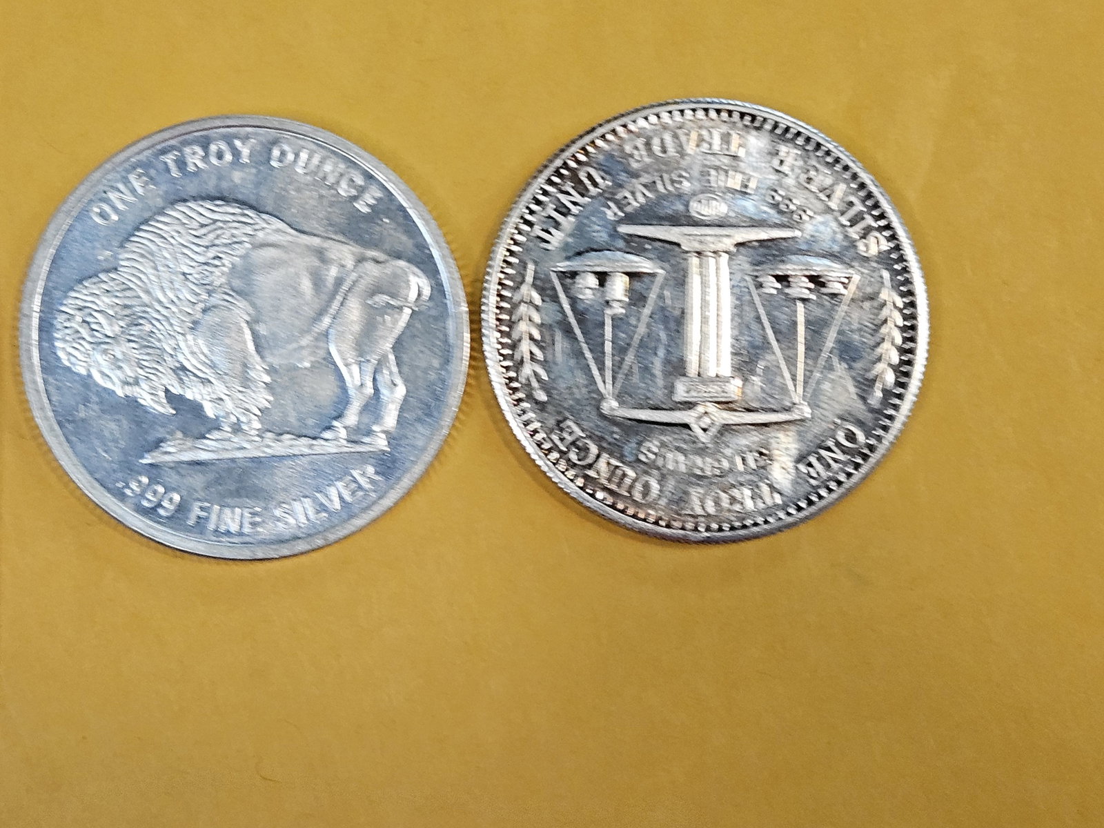 Five 1-troy ounce .999 fine silver art bars - 2