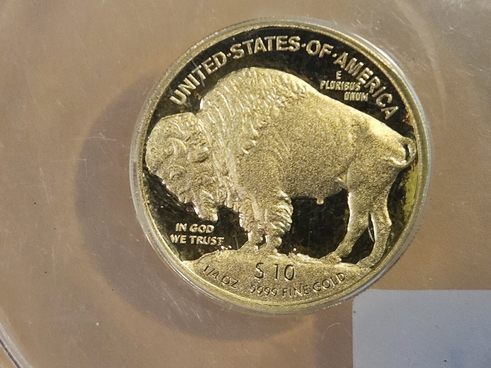 GOLD! PERFECT! ANACS 2008-W Ten Dollar Gold American Buffalo in Proof 70 Deep Cameo - 4