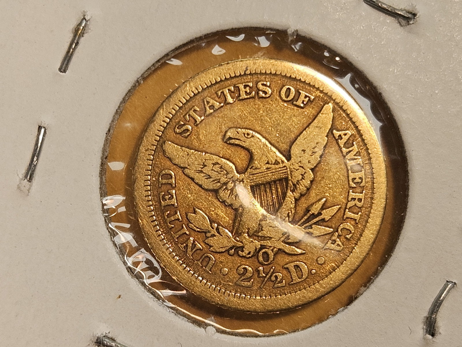 GOLD! 1854-O Liberty Head Gold $2.5 Dollar Quarter Eagle - 3