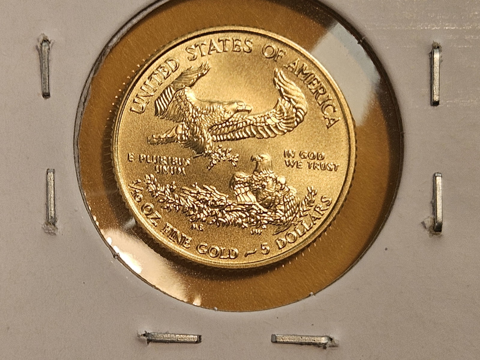 GOLD! GEM Brilliant Uncirculated 2016 American Gold Eagle $5 Dollars - 3