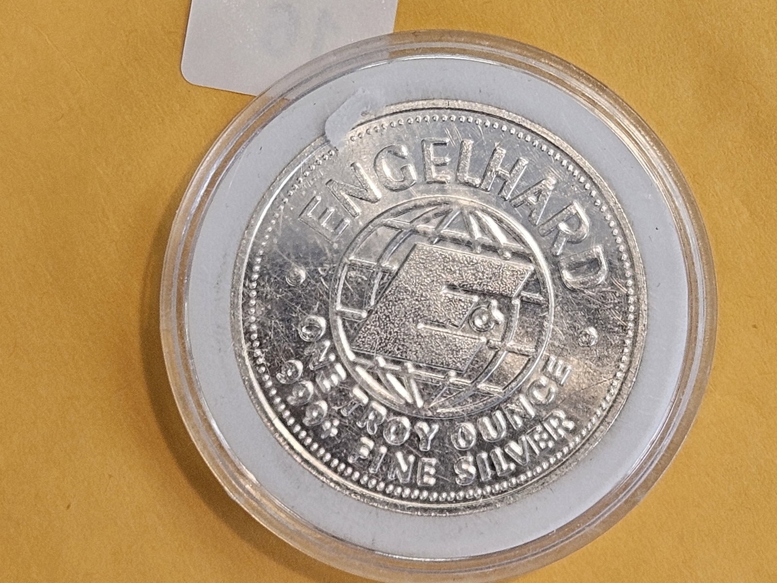GOLD….and silver! Englehard Silver Round with GOLD Nuggets - 3