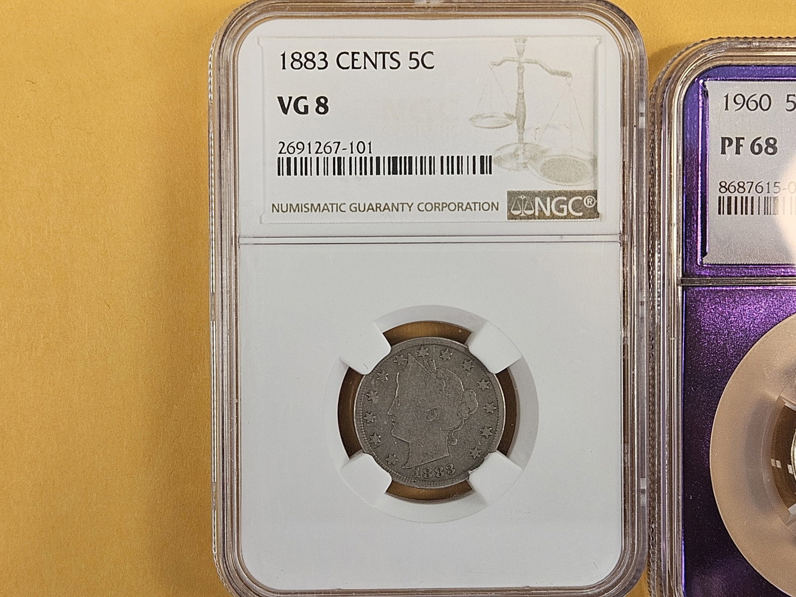 Three mixed NGC and ICG-Graded Nickels - 2