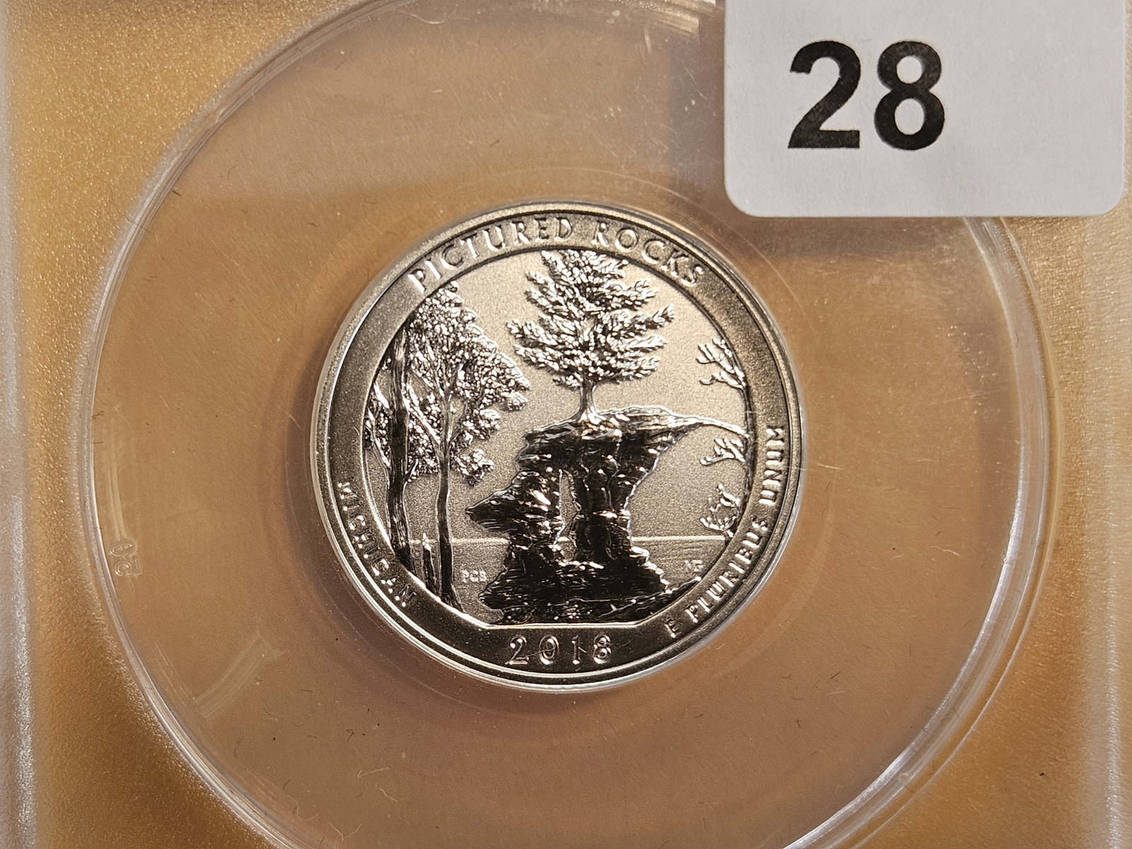 PERFECT! ANACS 2018-S SILVER Washington Quarter in Reverse Proof 70 Deep Cameo: Perfect Grade! Silver. Michigan