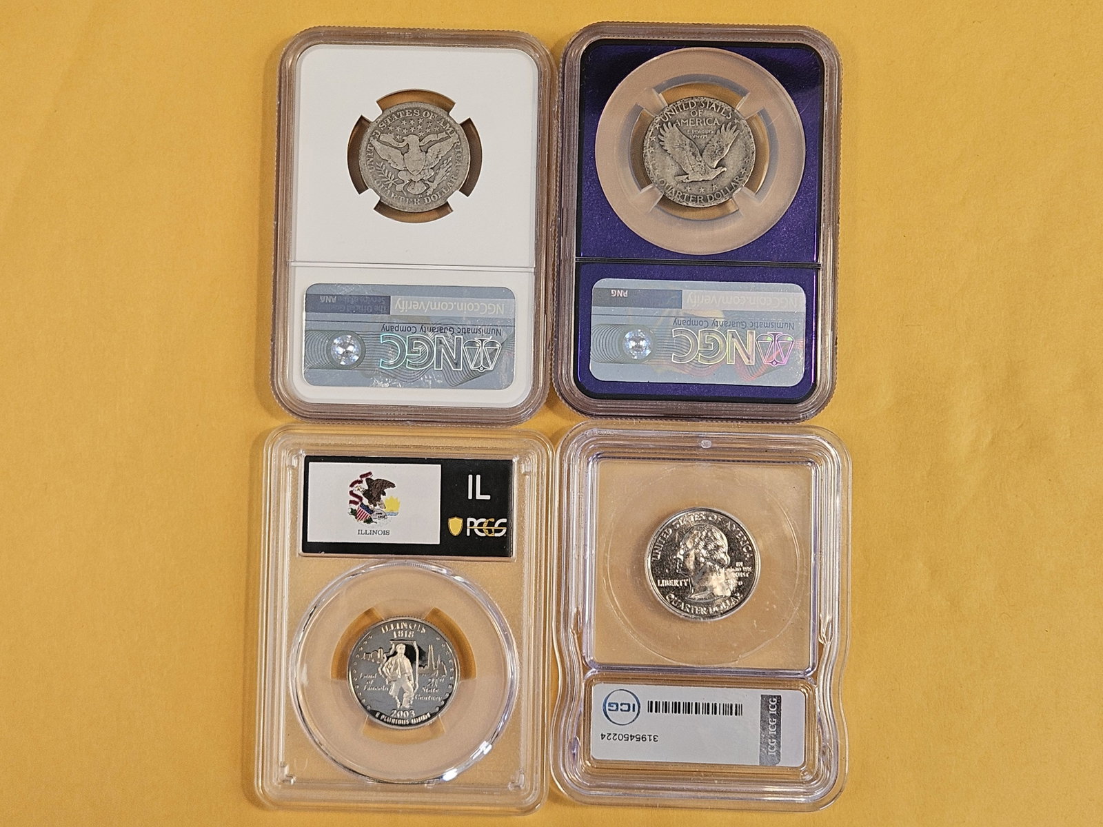 Four different, Graded, Quarters - 2