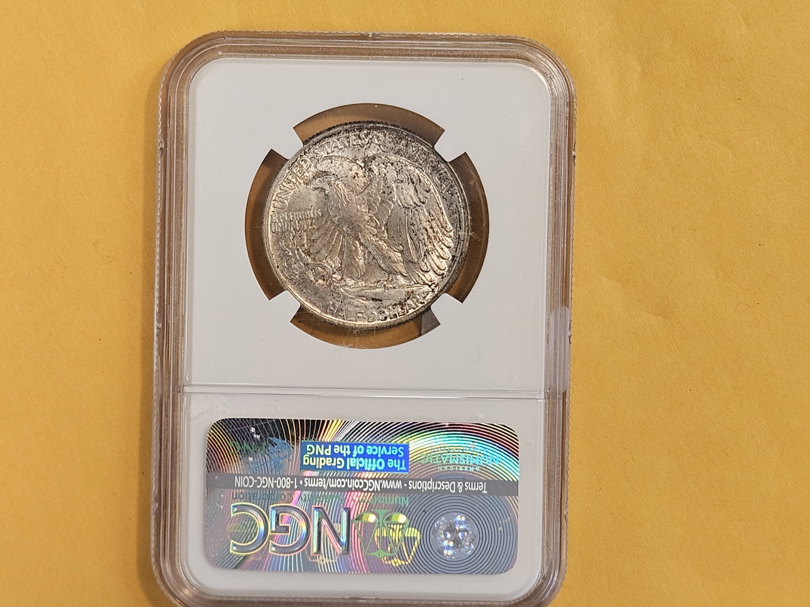 NGC 1947 Walking Liberty silver Half Dollar in Mint State 64 - 5