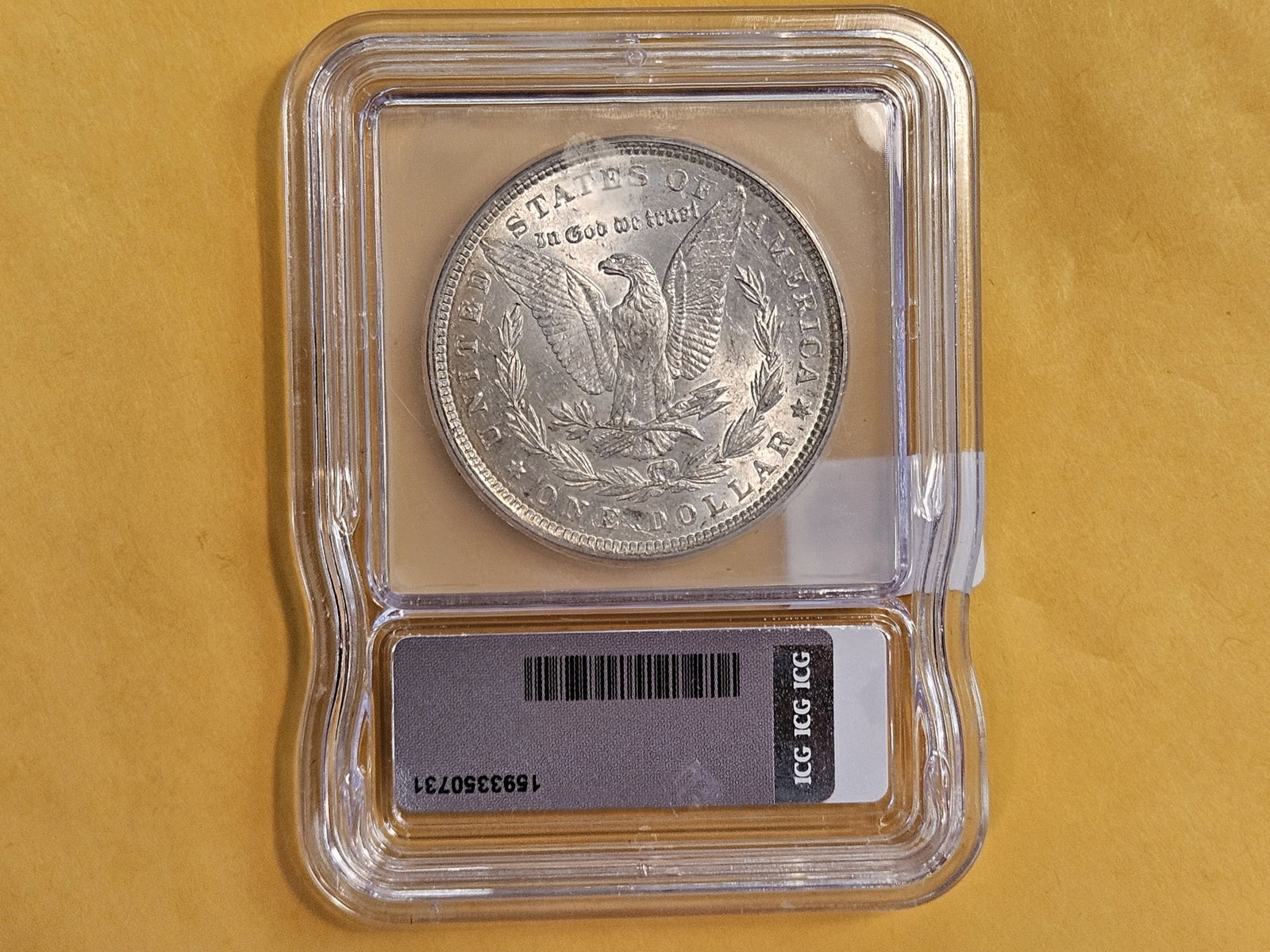 ICG 1886 Morgan Dollar in Mint State 62 - 3