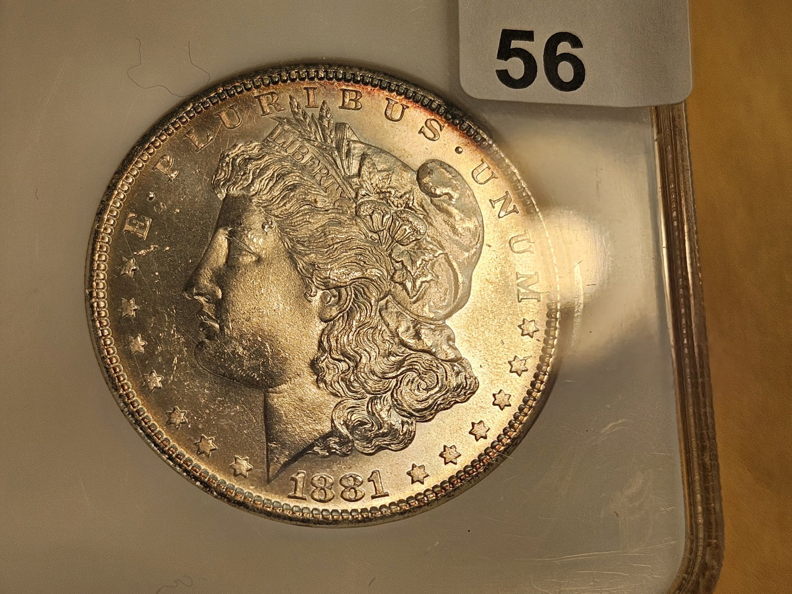 * NGC 1881-S Morgan Dollar in Mint State 64 - 6