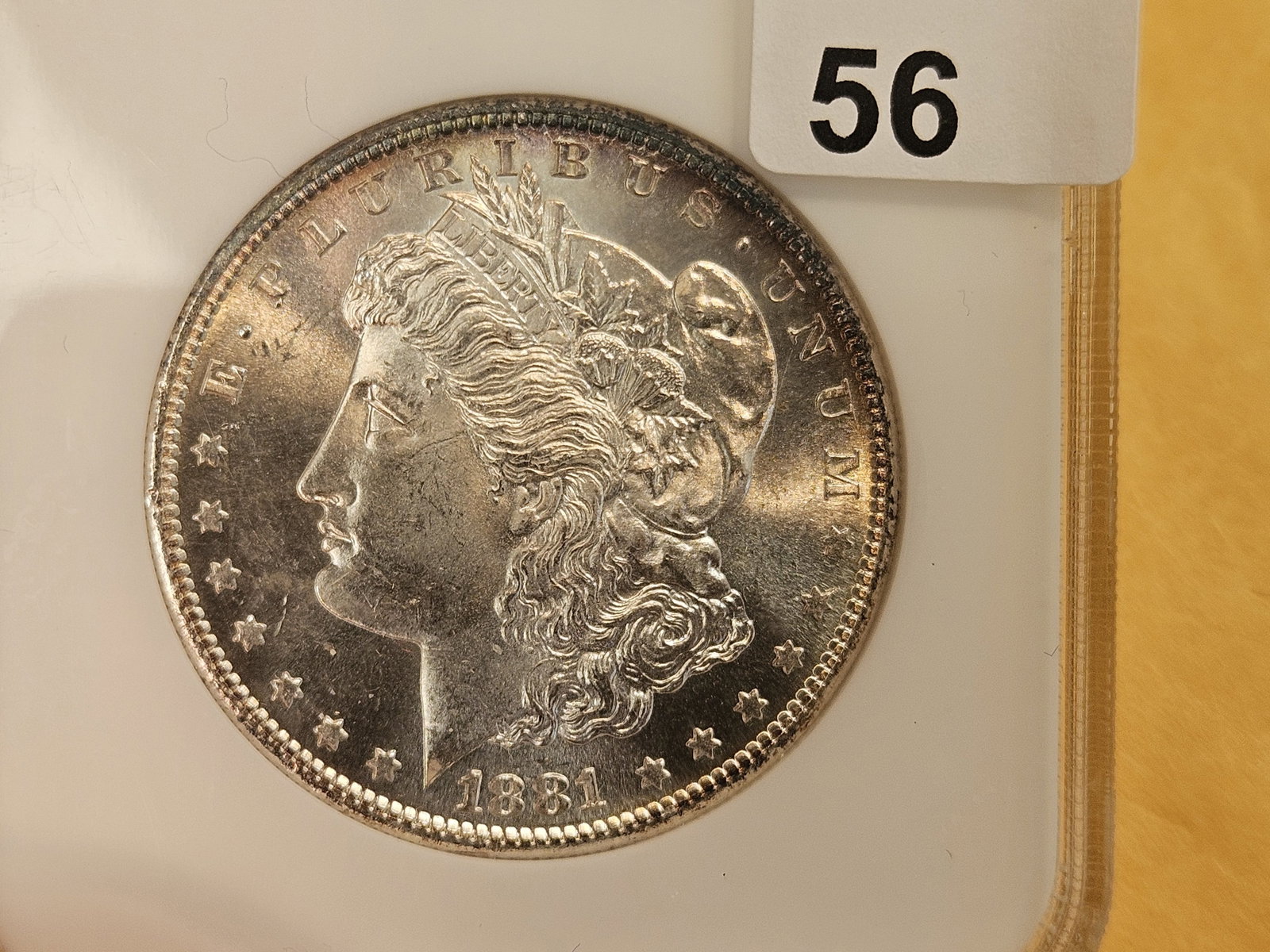 * NGC 1881-S Morgan Dollar in Mint State 64 - 7