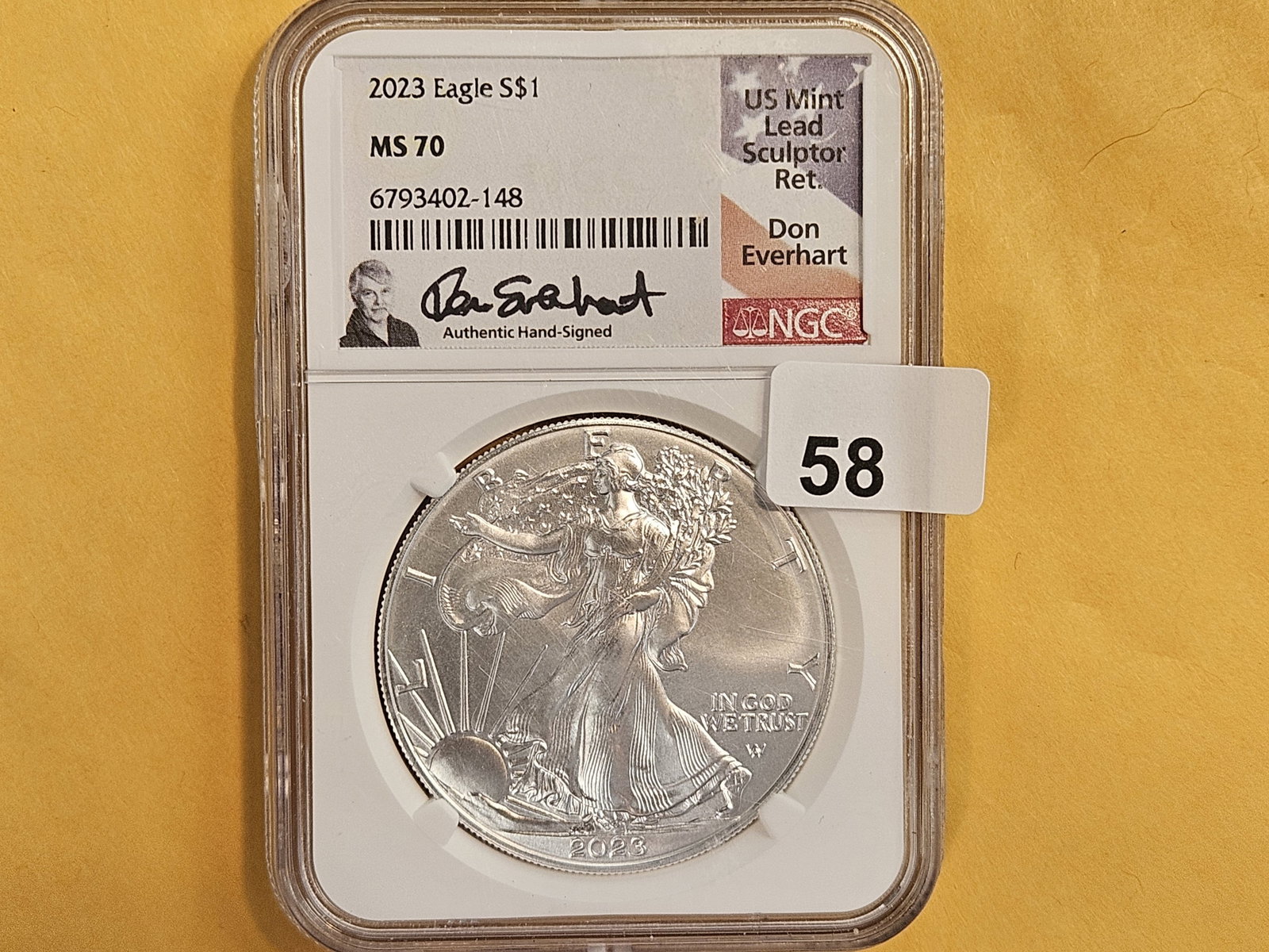 PERFECT! NGC 2023 American Silver Eagle in Mint State 70: Perfect Grade