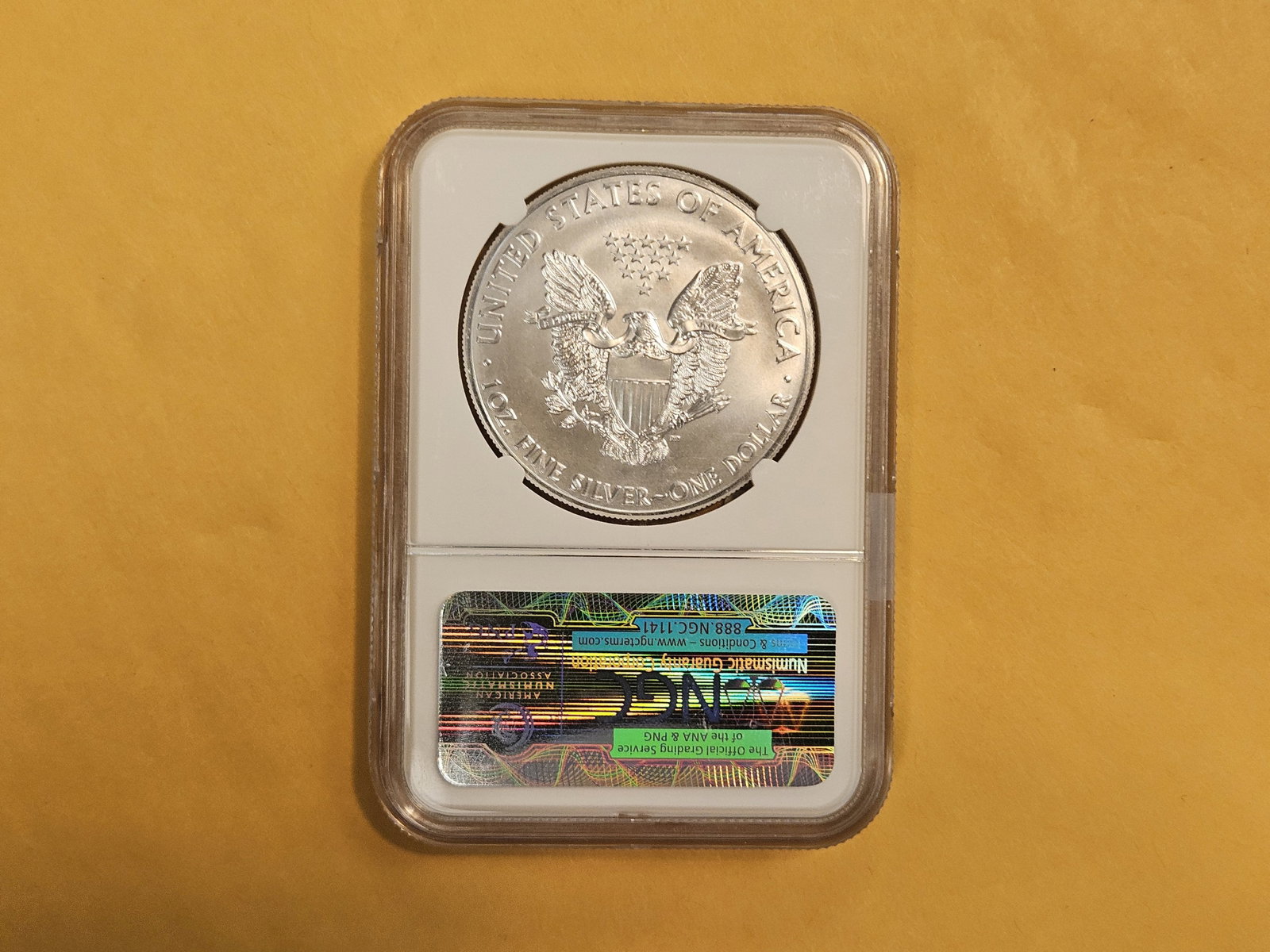 NGC 2011 American Silver Eagle in Mint State 69 - 2