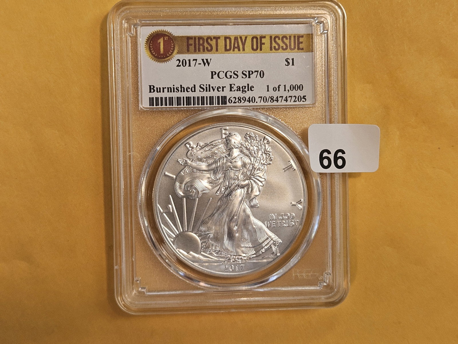 PERFECT! PCGS 2017-W American Silver Eagle in Specimen 70: Perfect Grade