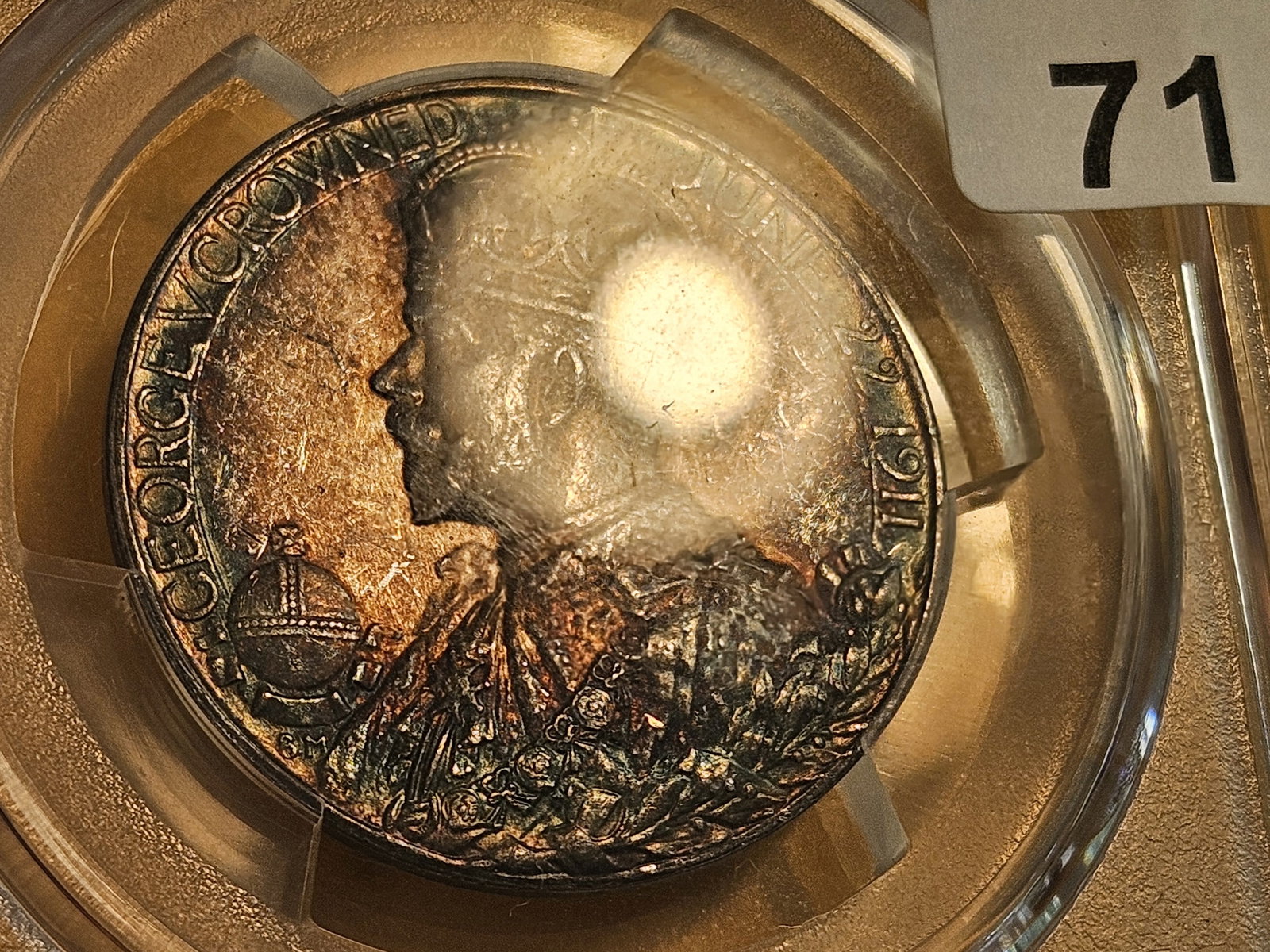 Another Scarce PCGS 1911 Great Britain silver Medal in Specimen 61 - 4