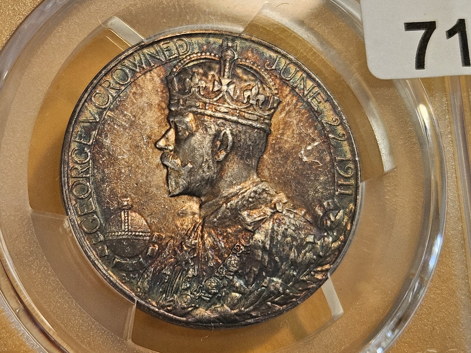 Another Scarce PCGS 1911 Great Britain silver Medal in Specimen 61 - 5