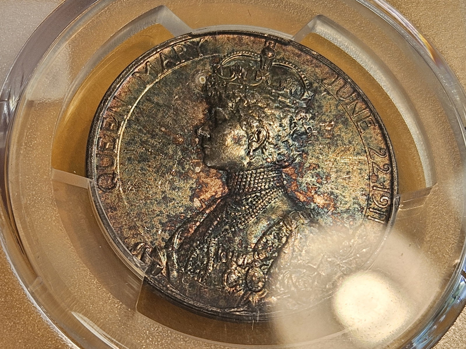 Another Scarce PCGS 1911 Great Britain silver Medal in Specimen 61 - 8