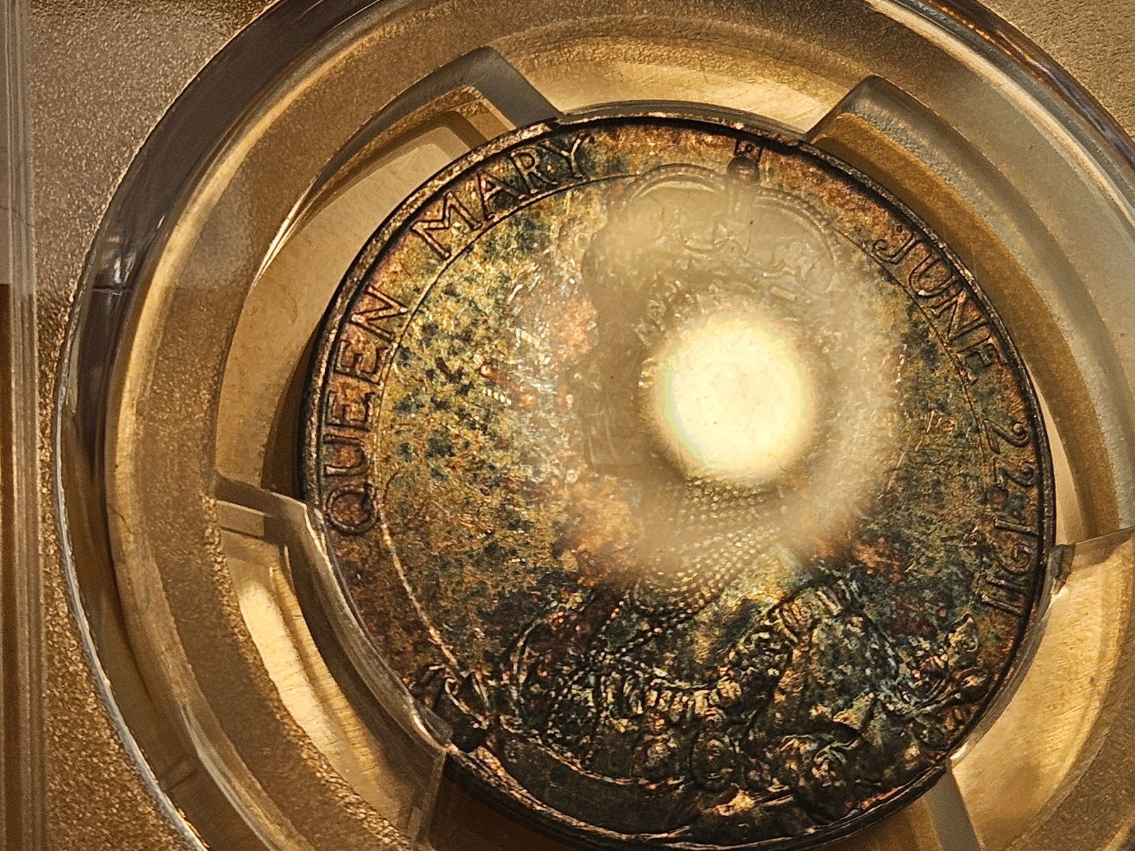 Another Scarce PCGS 1911 Great Britain silver Medal in Specimen 61 - 9