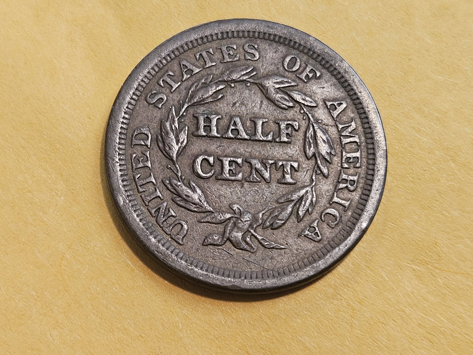 1857 Braided Hair Half-Cent in Very Fine plus - 4