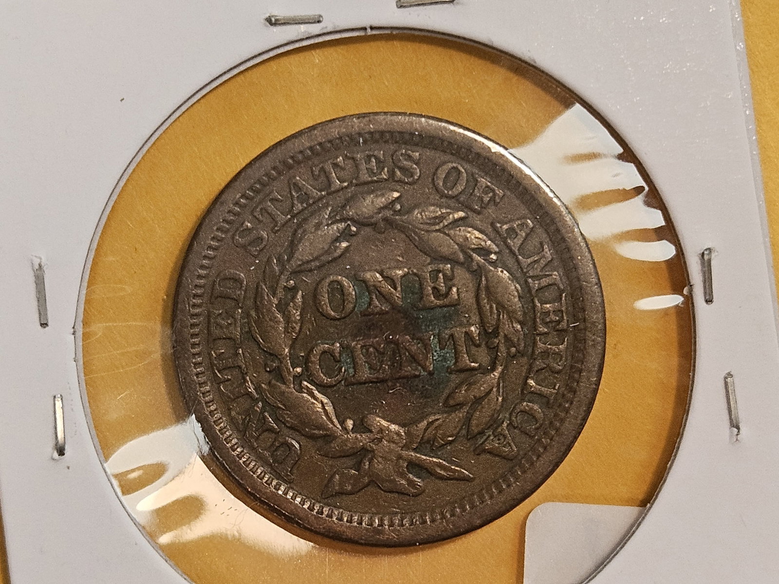 1846 Braided Hair Large Cent - 3