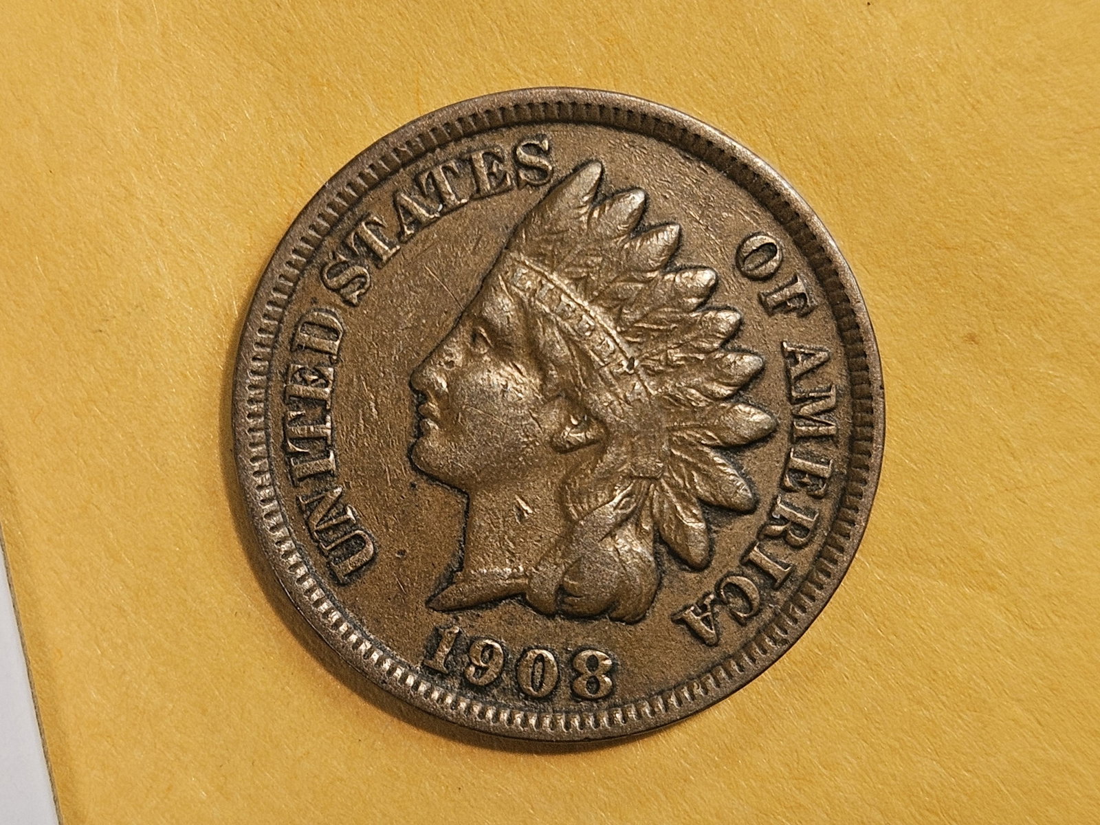 Semi-Key 1908-S Indian Cent in Extra Fine - 3