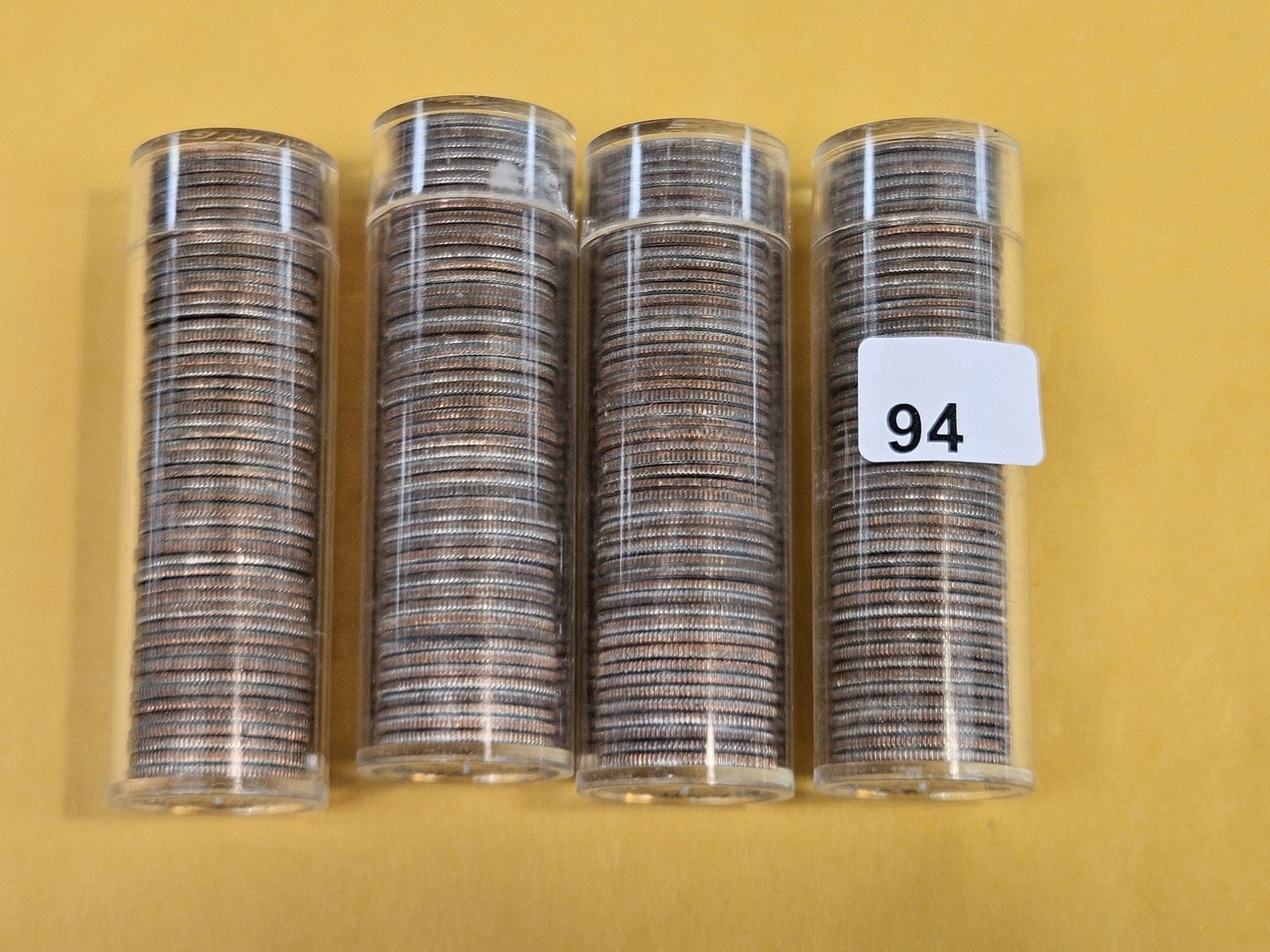 Four Brilliant Uncirculated rolls of Roosevelt Dimes - 2